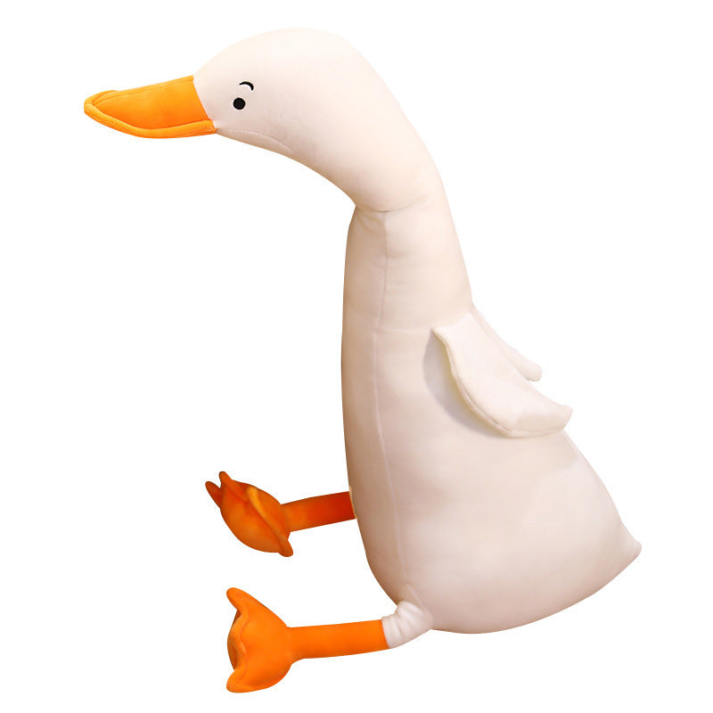 Cross-Border Hot Sale Big White Goose Doll Plush Toy Bed Sleeping Pillow Cushion Girl Child Doll Doll 1619415914842