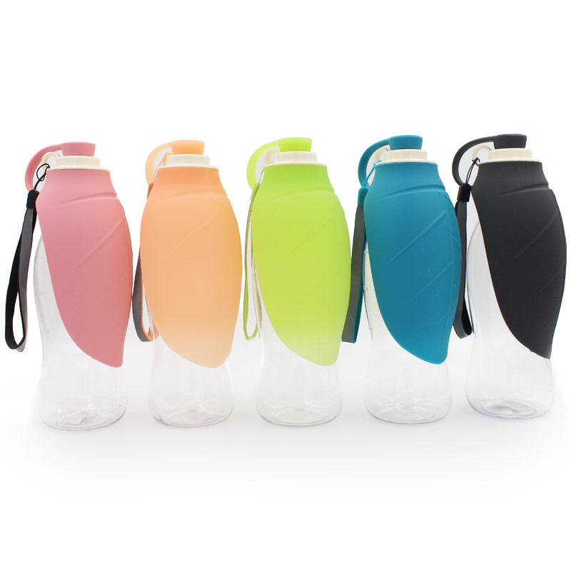 Portable Pet Water Dispenser Feeder Leak Proof With Drinking Cup Dish Bowl Dog Water Bottle 1619597062871