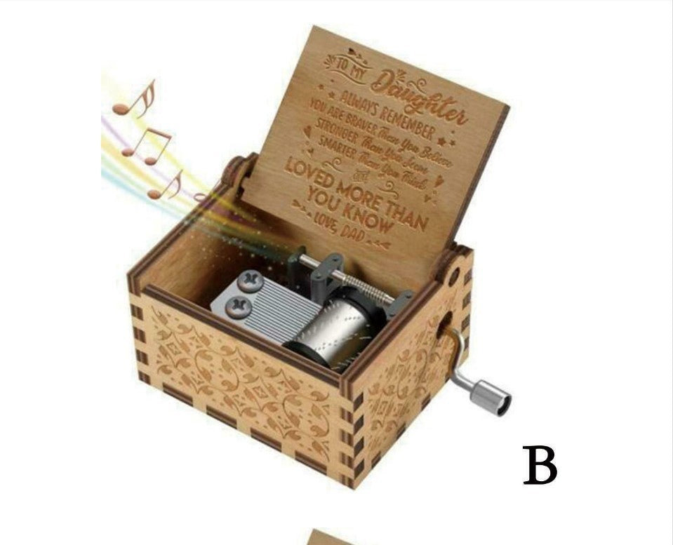 Hand-cranked Music Box Handmade Music Box 1619618647853