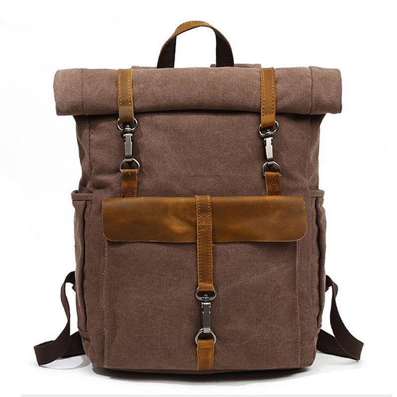 Nuovi Uomini Di Tela Retro Zaino-Zaino Borsa Studenti Scuola Borsa Outdoor Indossare Borsa Di Viaggio Resistente All'Usura 16