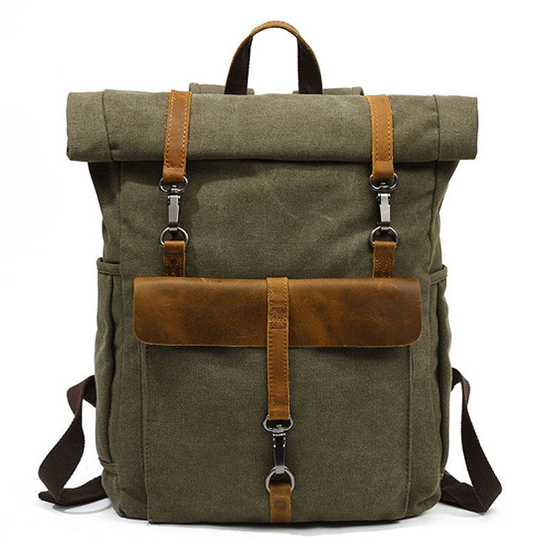 Nuovi Uomini Di Tela Retro Zaino-Zaino Borsa Studenti Scuola Borsa Outdoor Indossare Borsa Di Viaggio Resistente All'Usura 16