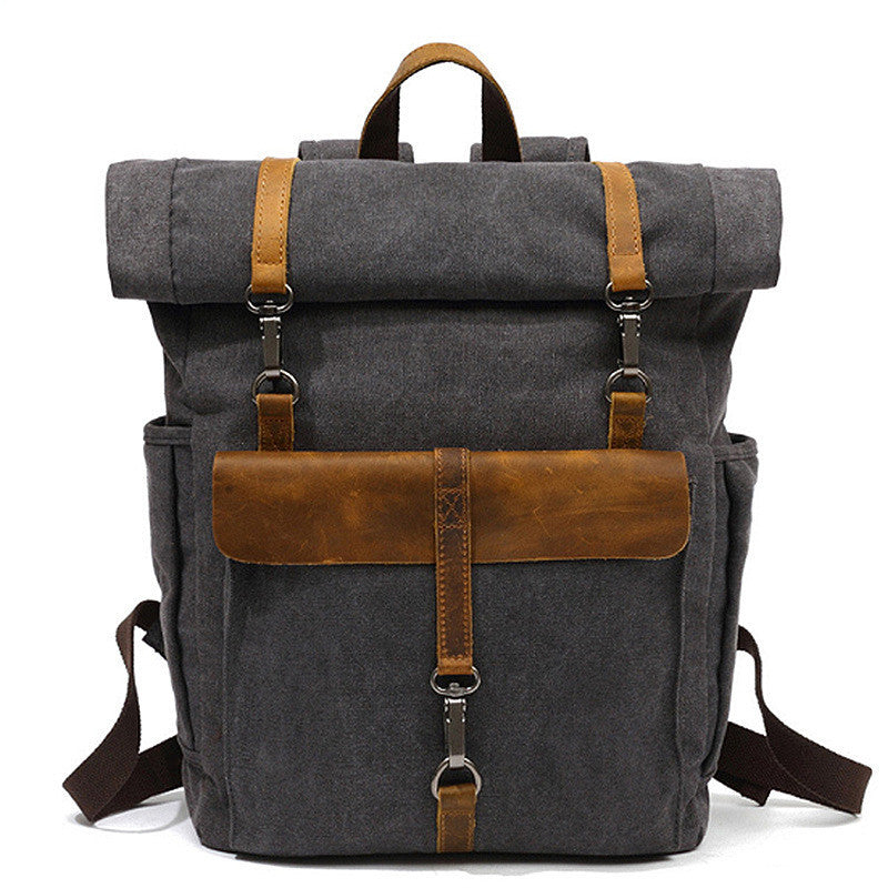 Nuovi Uomini Di Tela Retro Zaino-Zaino Borsa Studenti Scuola Borsa Outdoor Indossare Borsa Di Viaggio Resistente All'Usura 16