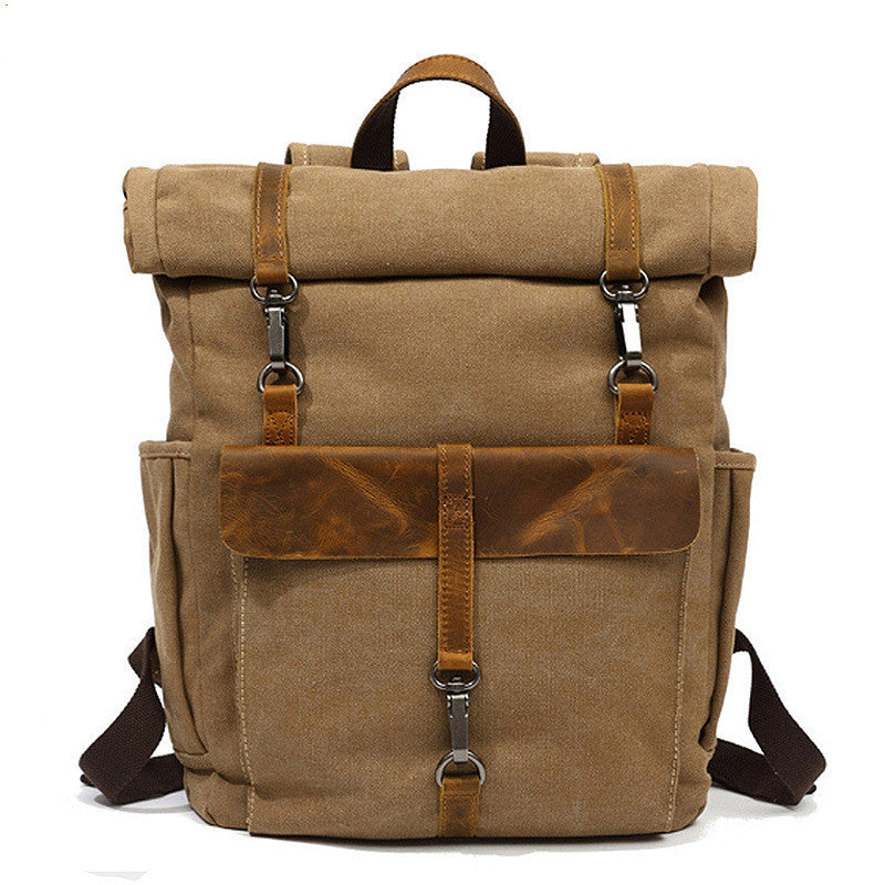 Nuovi Uomini Di Tela Retro Zaino-Zaino Borsa Studenti Scuola Borsa Outdoor Indossare Borsa Di Viaggio Resistente All'Usura 16