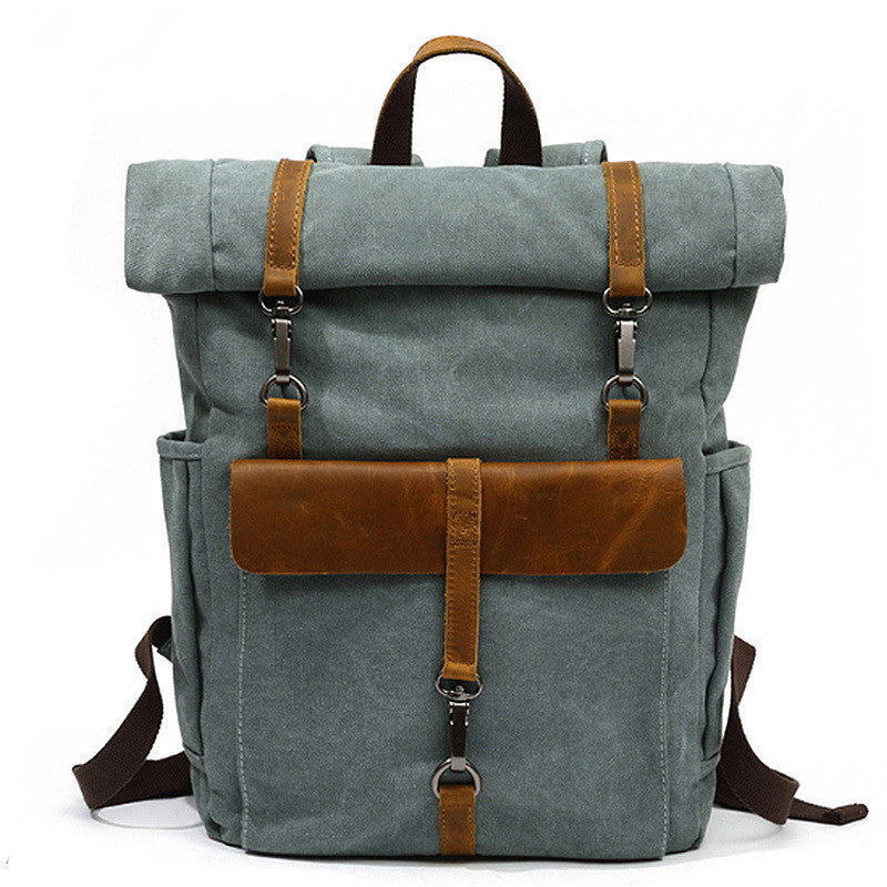 Nuovi Uomini Di Tela Retro Zaino-Zaino Borsa Studenti Scuola Borsa Outdoor Indossare Borsa Di Viaggio Resistente All'Usura 16