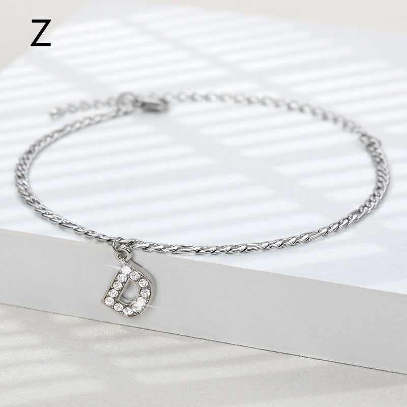 Ancient English Letter Anklet Letter Anklet Spot English Letter Pendant Jewelry 1620044139095