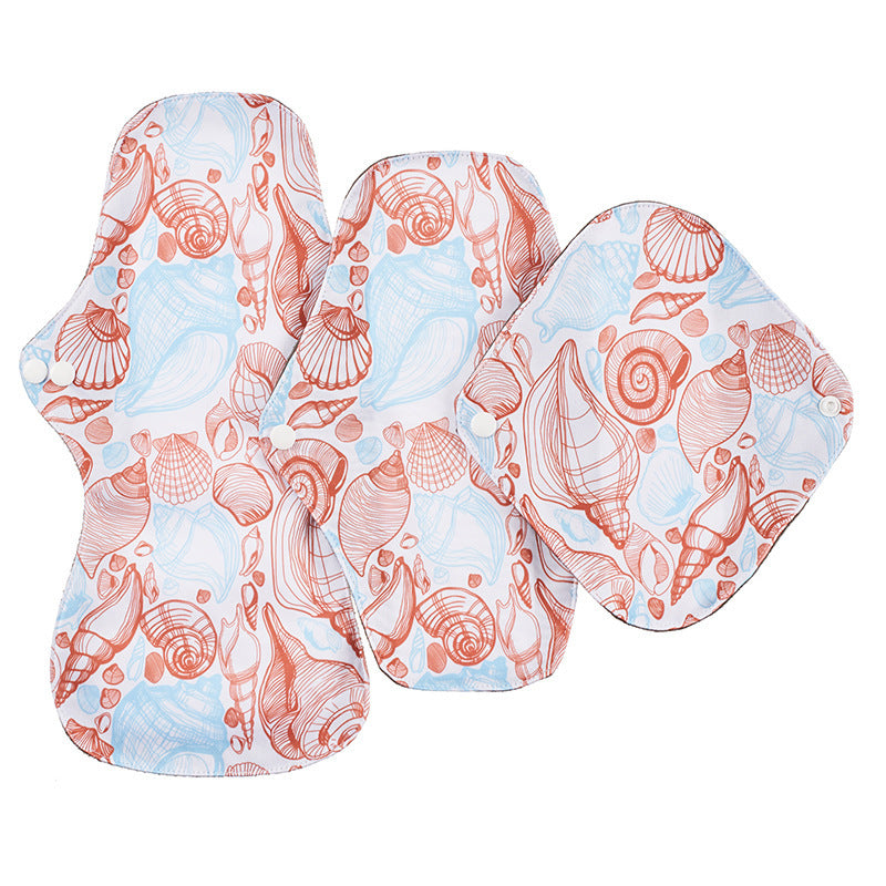 Leak-Proof Bamboo Charcoal Sanitary Napkins Washable Aunt'S Towel 1620195106617