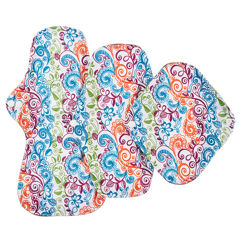 Leak-Proof Bamboo Charcoal Sanitary Napkins Washable Aunt'S Towel 1620195264734
