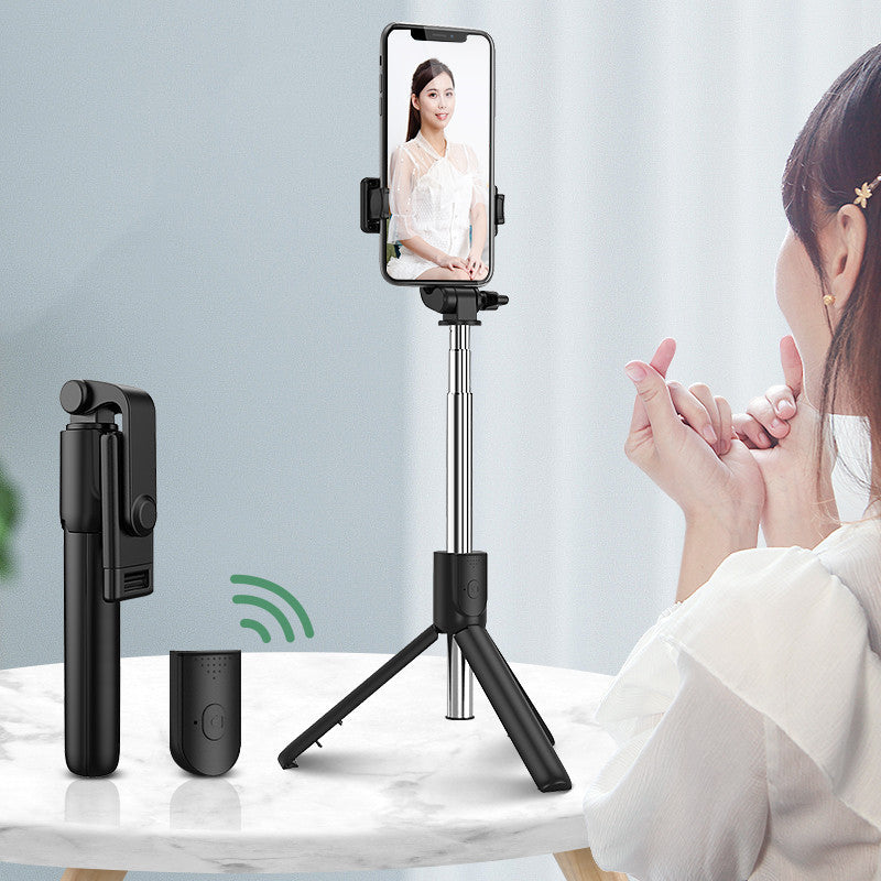 Compatible with Apple, Selfie Stick Mobile Phone Live Broadcast Bracket Integrated Universal Bluetooth Remote Control Tripod - 图片 6