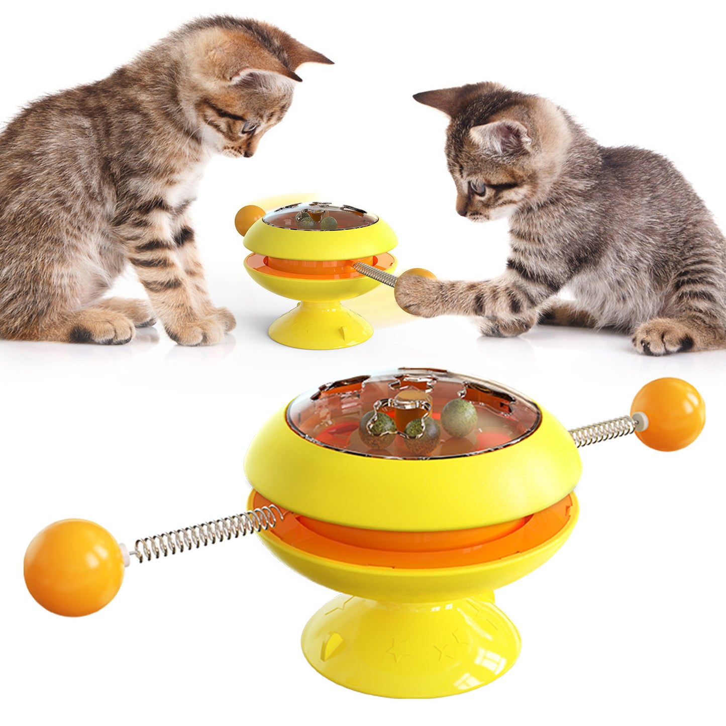 Rotatable Cat Toys Supplies With Catnip Interactive Training Toys For Cats Kitten Cat Accessories Pet Products 1620381747485