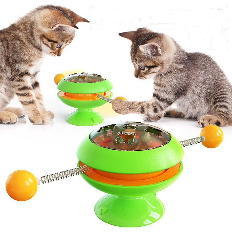 Rotatable Cat Toys Supplies With Catnip Interactive Training Toys For Cats Kitten Cat Accessories Pet Products 1620381747487