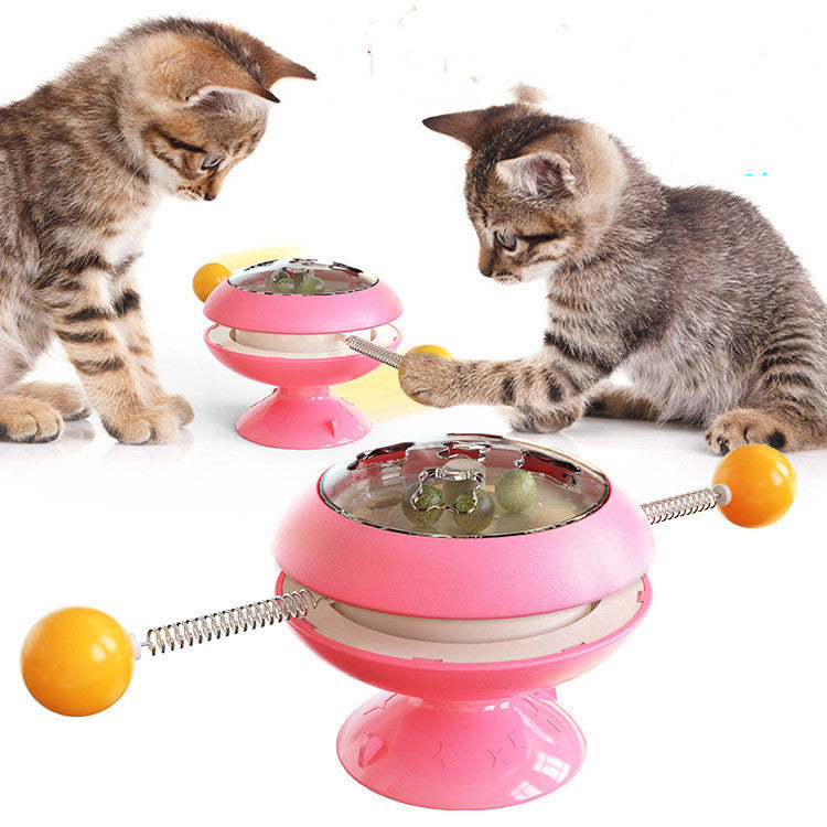 Rotatable Cat Toys Supplies With Catnip Interactive Training Toys For Cats Kitten Cat Accessories Pet Products 1620381747491