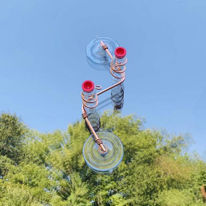 Garden Bird Feeder Supplies Hummingbird Feeder Drinker Suction Cup Easy To Clean Deck Garden Decor Bird Feeders for Wild Bird
