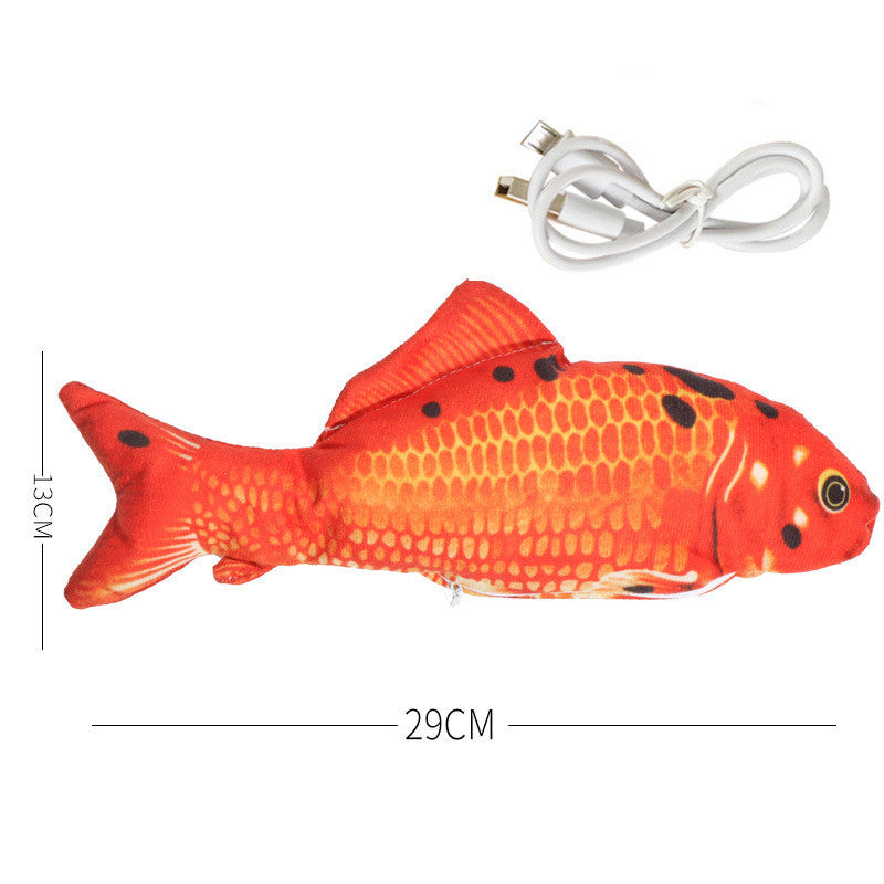 Simulation Fish Toy, Electric Cat Toy, Usb Charging, Beating Fish Plush Toy 1620556793562