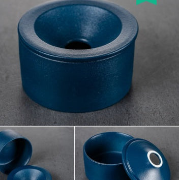 New Chinese Ceramic Ashtray Anti Fly Ash With Lid Funnel Type Creative Cute Hotel Bar Special Custom 1620805965684