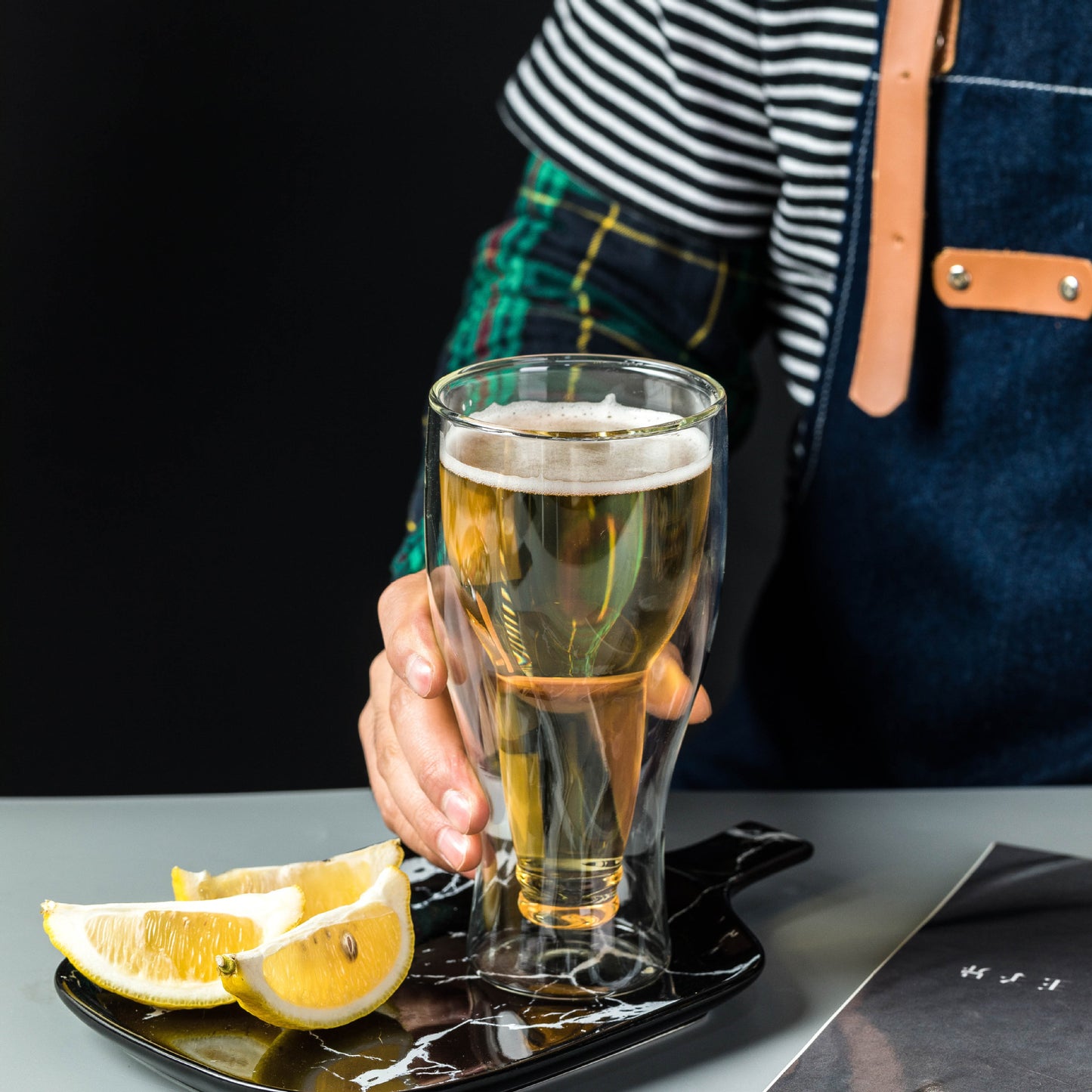 Creative Cocktail Wineglass Mug Double Wall Mugs Beer Wine Glasses Whiskey Champagne Glass 1620957809674