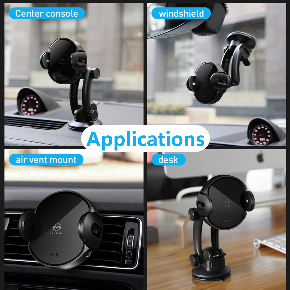 Cross Border Car Wireless Charging Mobile Phone Bracket Fast Charging Infrared Sensor Bracket Base Can Be Customized - 图片 3