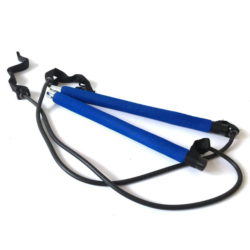 Yoga Crossfit Resistance Bands Exerciser Pull Rope Portable Gym Workout Pilates Bar Trainer Elastic Bands 1621996334769