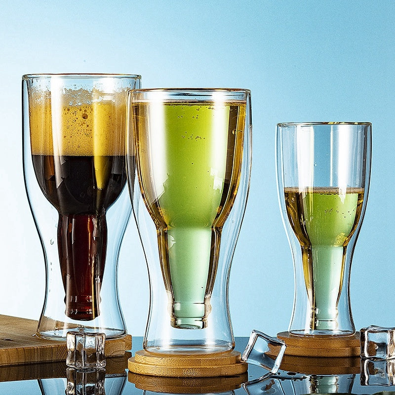 Creative Cocktail Wineglass Mug Double Wall Mugs Beer Wine Glasses Whiskey Champagne Glass 1622098014284