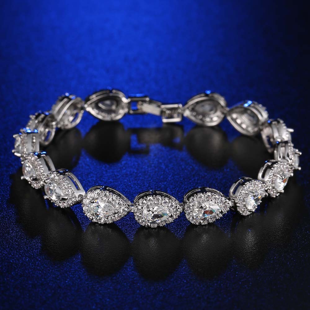 18CM Heart 925 Sterling Silver Bracelet Bangle - HD Wireless Product #6