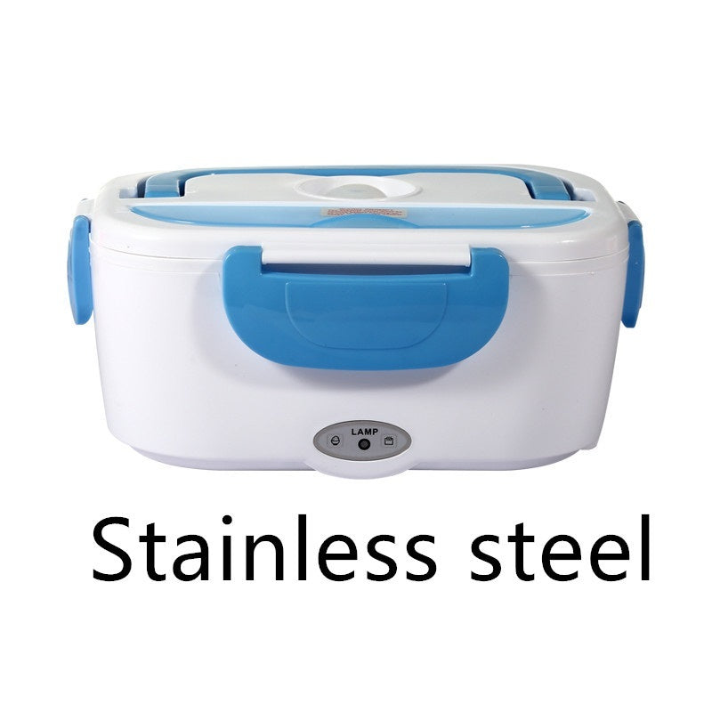 Kitchen Electric Heated Lunch Box Stainless Steel School Car Picnic Food Heating Heater Food Warmer Container 1622535802949
