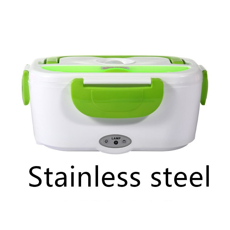 Kitchen Electric Heated Lunch Box Stainless Steel School Car Picnic Food Heating Heater Food Warmer Container 1622535802961