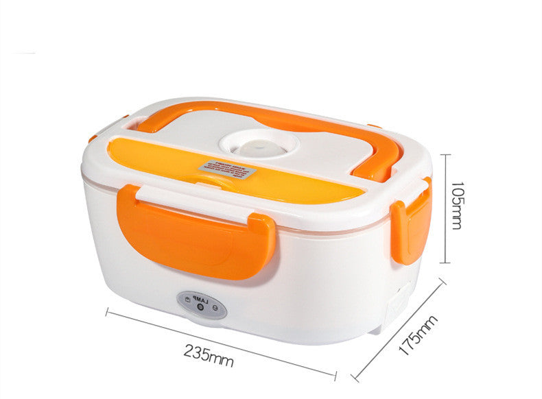 Kitchen Electric Heated Lunch Box Stainless Steel School Car Picnic Food Heating Heater Food Warmer Container 1622541348272