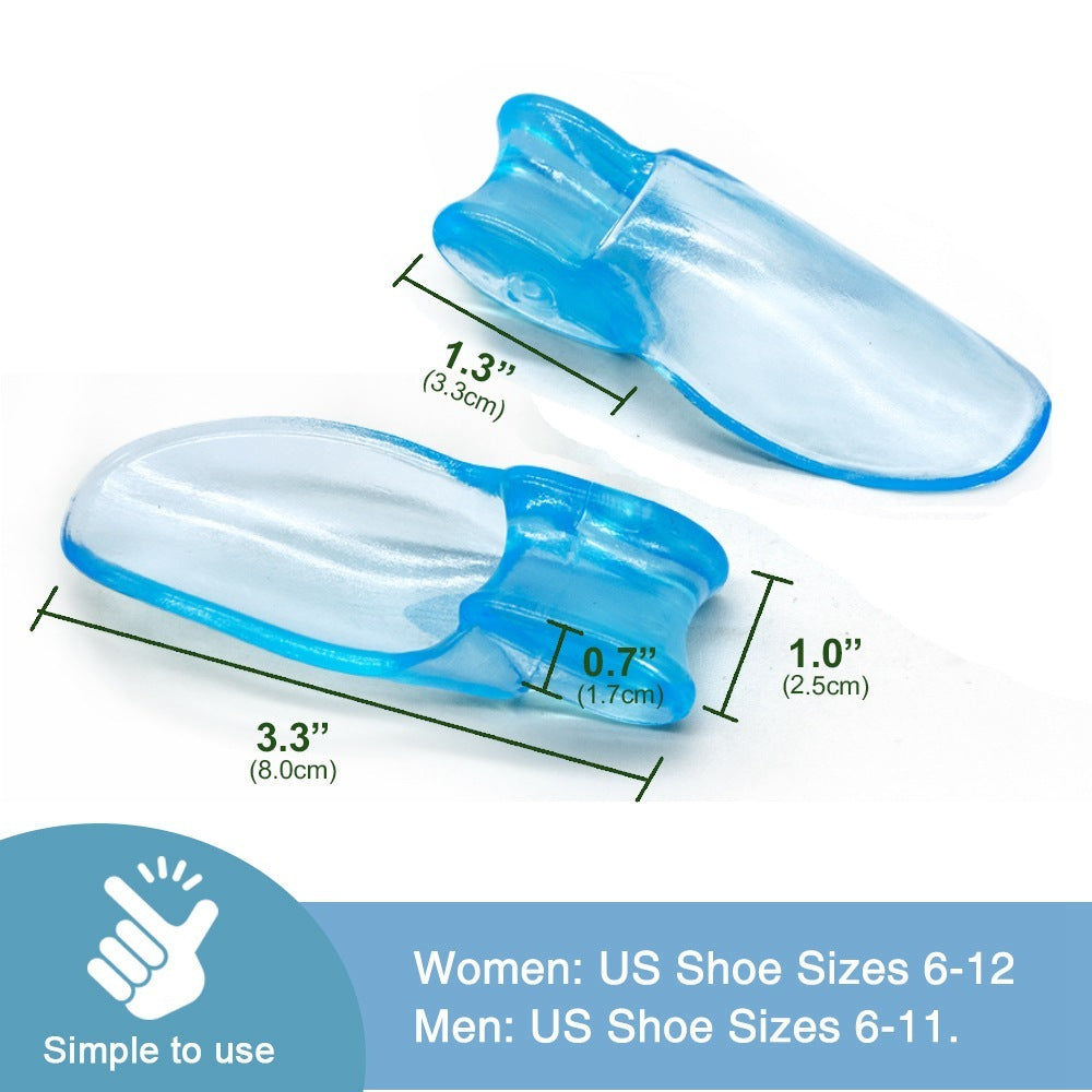 Transparent Blue Toe Separator Pad Hallux Correction Valgus Separator 1622611655788