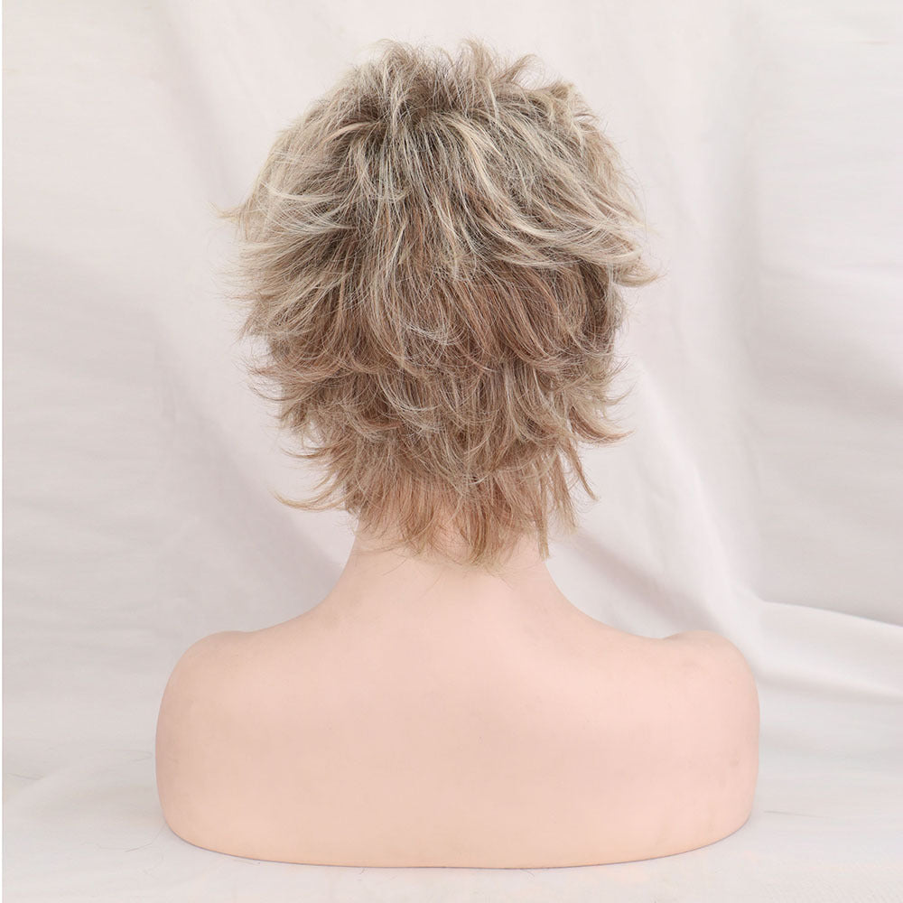 Golden Brown Melange Short Hair 1622795324624