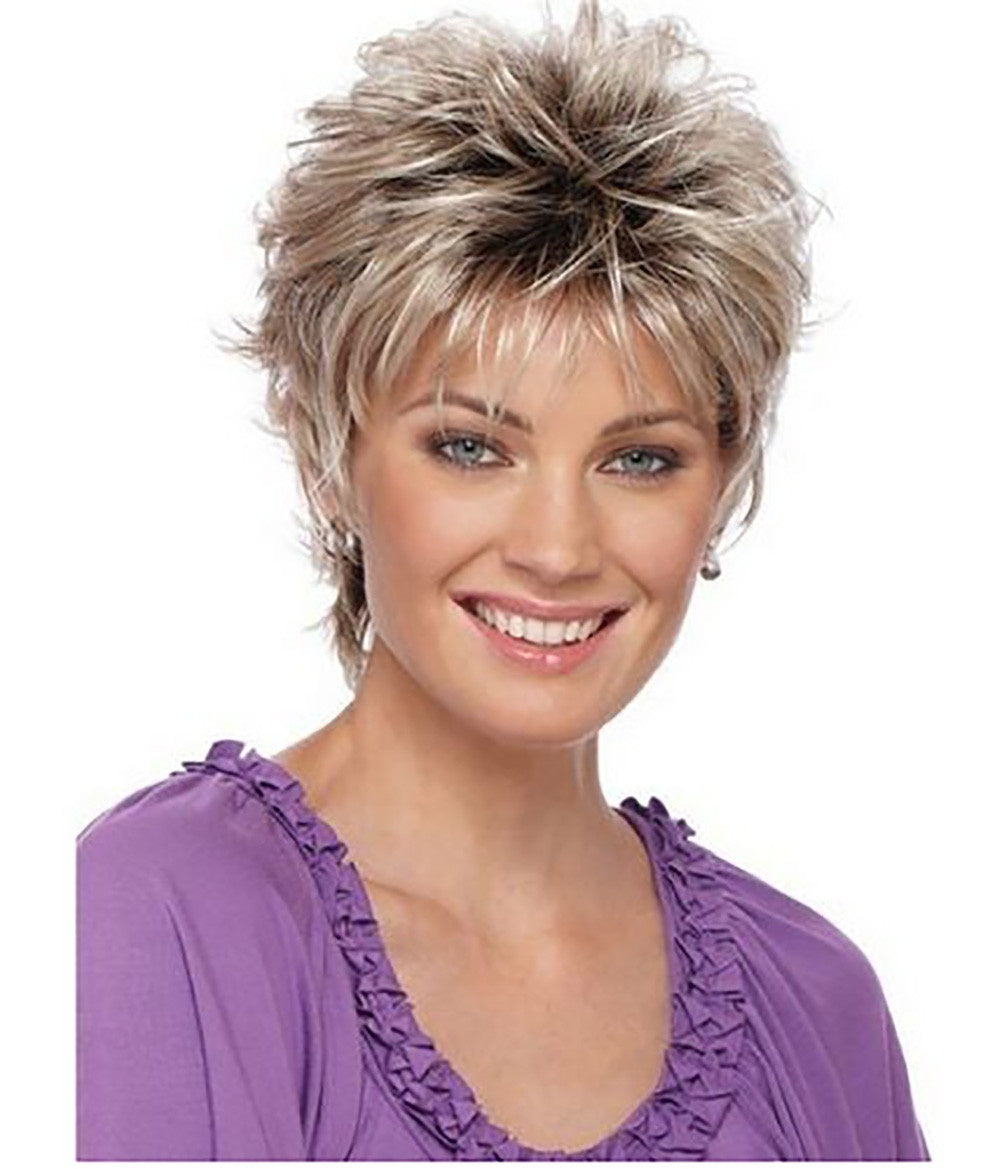 Golden Brown Melange Short Hair 1622795324625