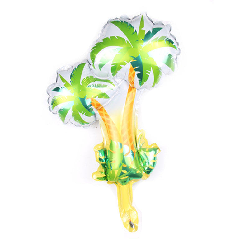 Tropical Plant Coconut Tree Cactus Aluminum Foil Balloon Earth Day Green Theme Decoration Supplies Children Birthday Party Gi