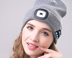 Bluetooth LED Hat Wireless Smart Headset Headphone 1623050695624