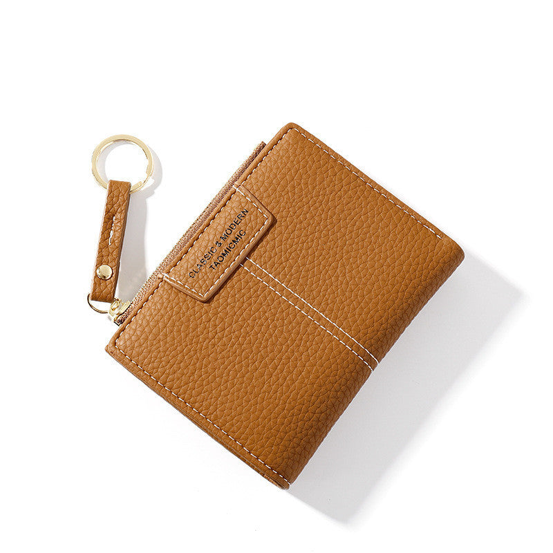 Short Zipper Two-fold Wallet Multifunctional Coin Purse 1623204495769