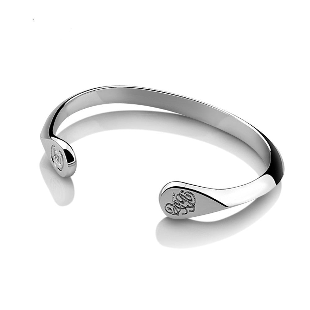 925 Sterling Silver Bracelet Male And Female Students Japanese And Korean Version Of Card SeriesBracelet Simple Edge Silver Bracelet Gift - HD Wireless Product #4