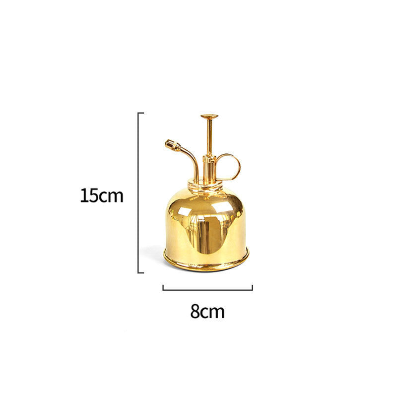 Brass Golden Watering Can And Stainless Steel Watering Can 1623826202184