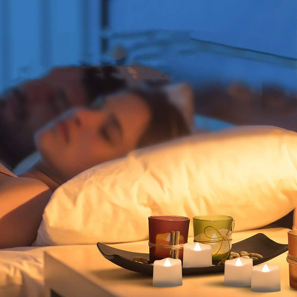 LED Candle Light Warm White Flashing Timed Flameless Candle 1623833868087