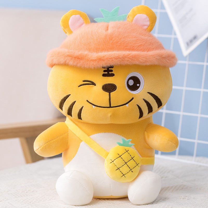 Cute Strawberry Pig Doll Pillow Cartoon Plush Toy 1623894897768