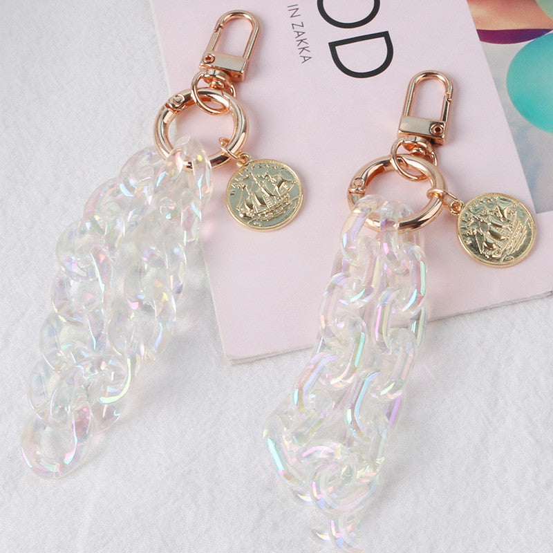 Alloy Listing Keychain Colorful Buckle Chain Key Pendant Pendant 1623981108067