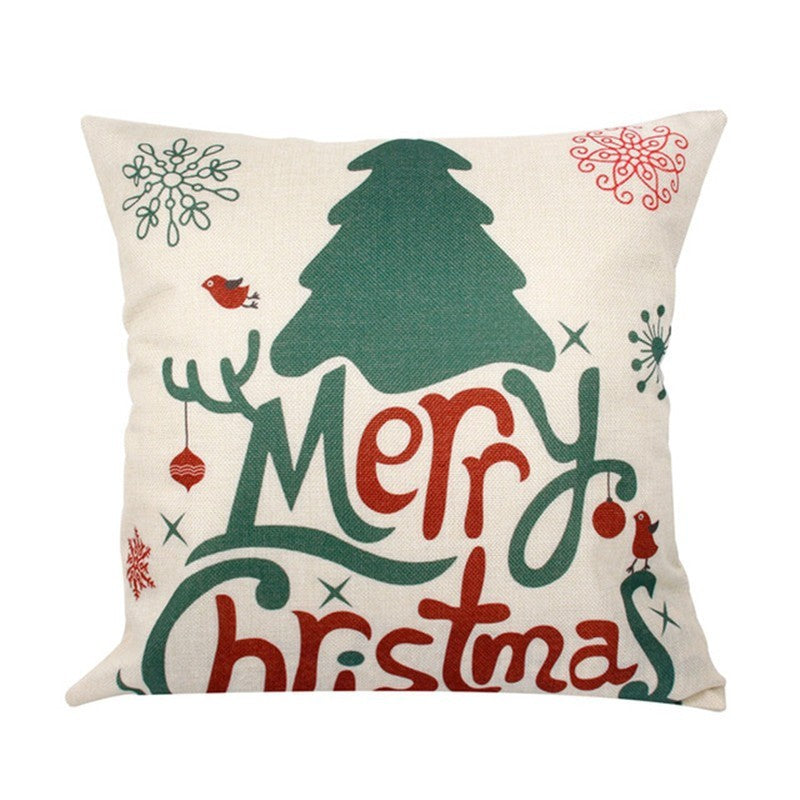 Christmas Hot-selling Home Sofa Office Creative Linen Pillowcase 1634145325702
