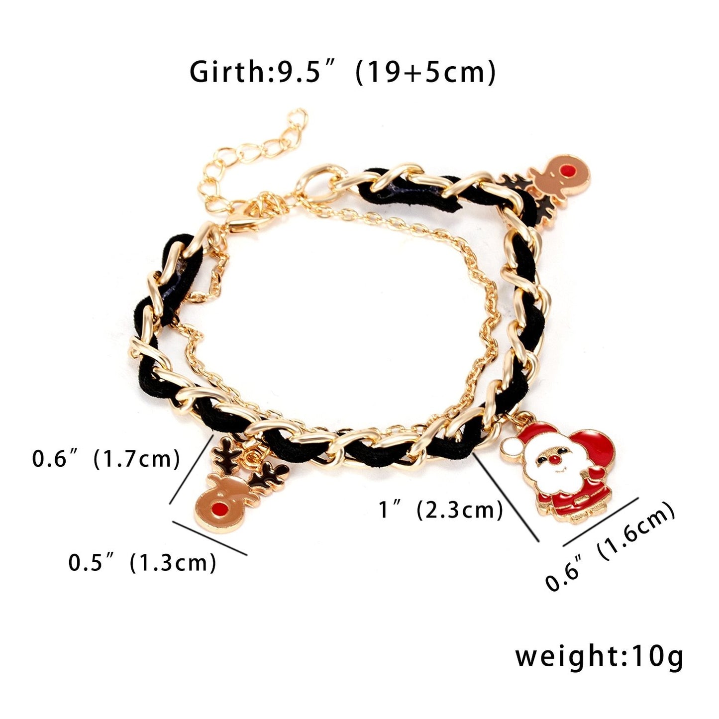 Christmas multi-layer braided bracelet 1635530070368
