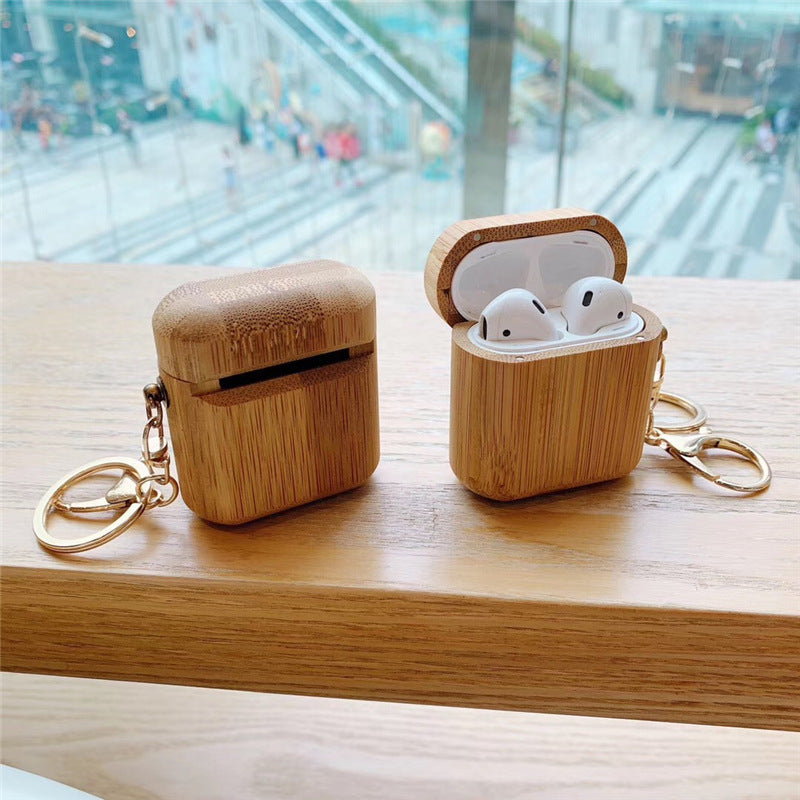 Wood grain earphone cover 1643967666981