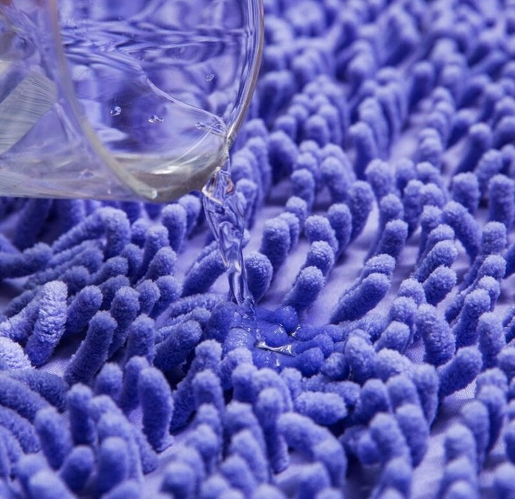 Chenille Absorbent Bathroom Non-slip Floor Mat 1646381963306
