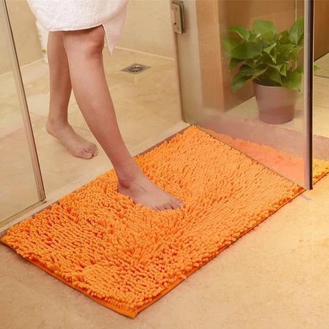 Chenille Absorbent Bathroom Non-slip Floor Mat 1669643245919