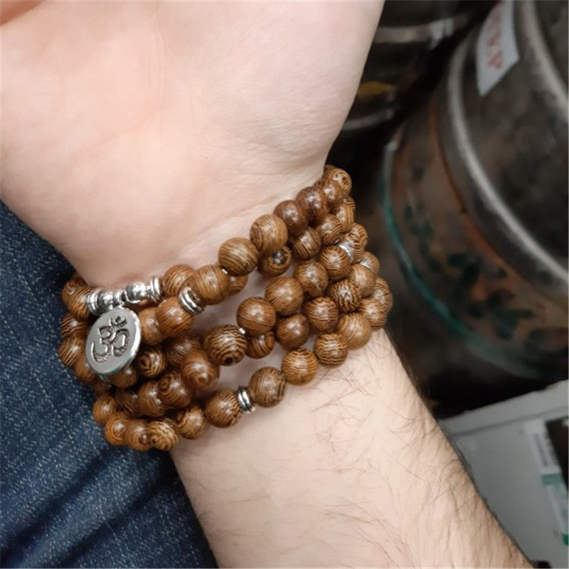108 wooden beads bracelet necklace - HD Wireless Product #3
