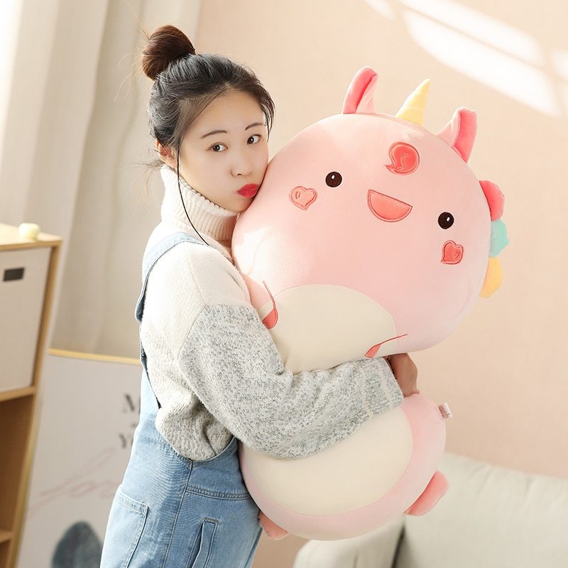 Cartoon cute animal dinosaur pig husky plush pillow cushion 1684694808000