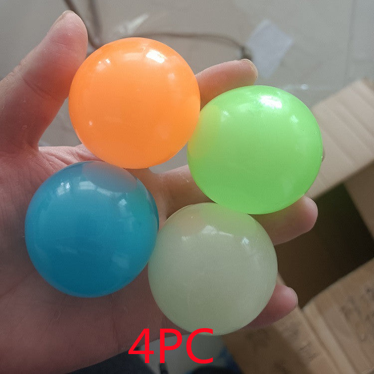 Luminous Sticky Ball Toys Sticky Wall Home Party Games Glow In The Dark Novelty Toys Decompression Squeeze Toy 16c39d80 8d0f