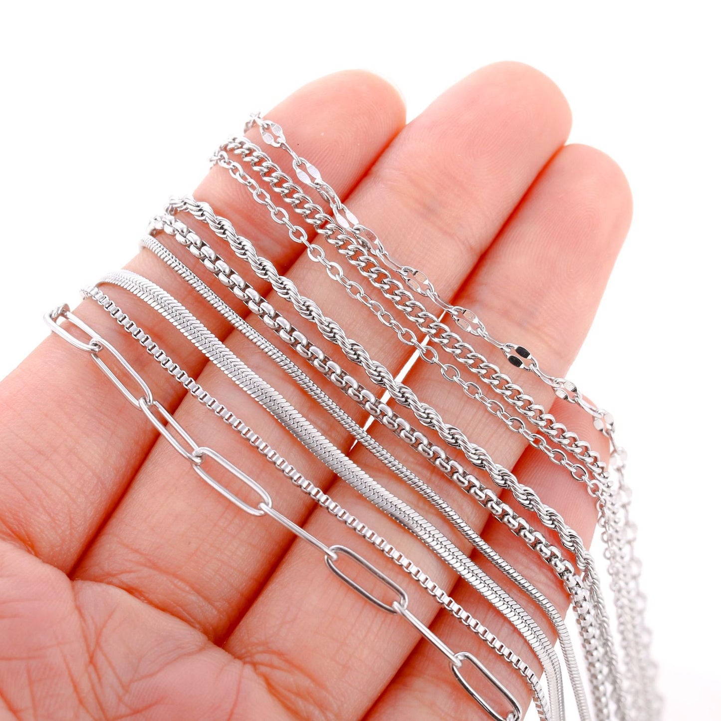 Stainless Steel Vacuum Vapor Plating 18K Gold Color Protection Lip Chain Accessories 16f9543b f15f 4431 b863 5a6e49dc32d6