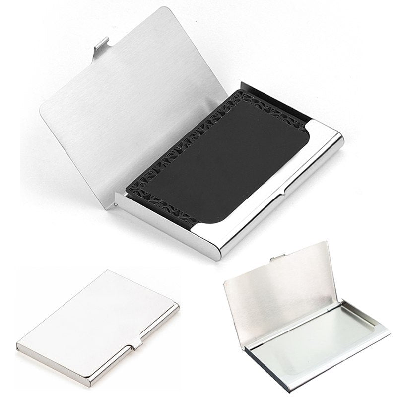 Creative Business Card Case Stainless Steel Aluminum Holder Metal Box Cover Credit Men Business Card Holder Card Metal Wallet