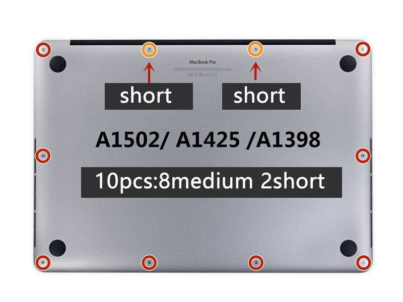 Applicable To Macbook Retina A1502 Bottom Shell Screw A1398 Rear Cover Screw A1425 Screw - 图片 7