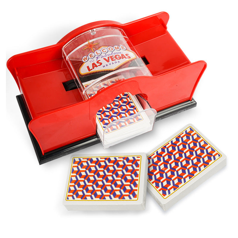 Poker Card Hand Shuffler Easy Hand Cranked Casino Card Shuffling Machine For Blackjack Poker Texas 1728005001416151040