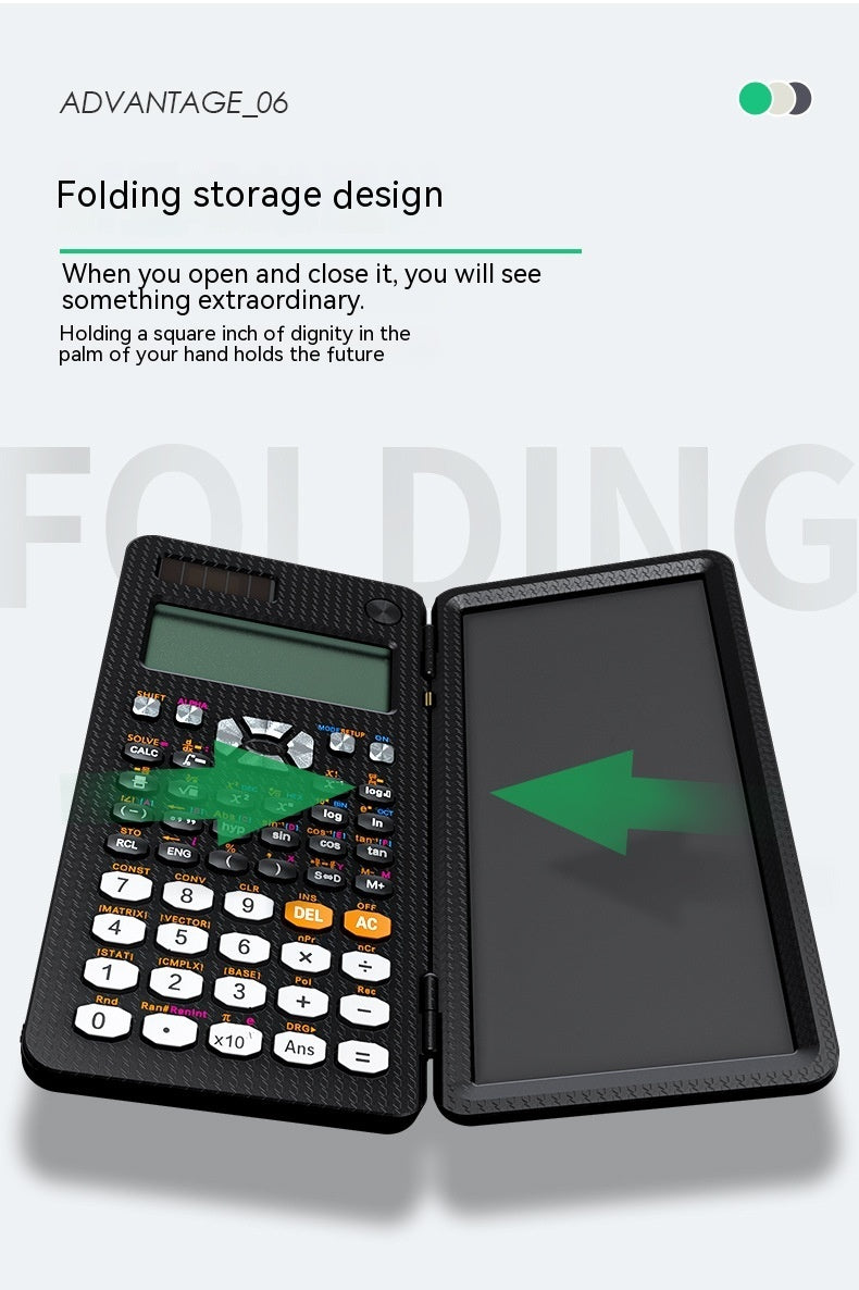 2 In 1 Foldable Scientific Calculators Handwriting Tablet Learning Function Calculator Foldable Desk Scientific Calculators - 图片 8